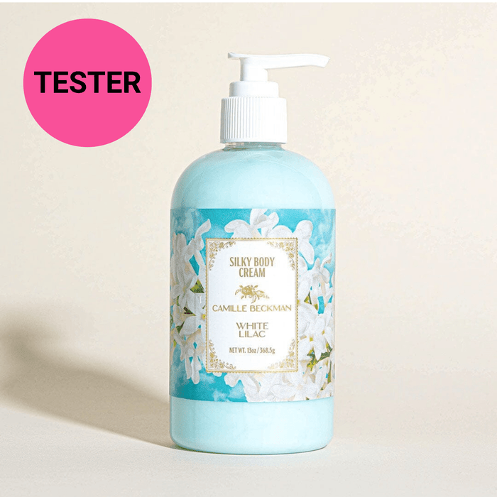 Silky Body Cream 13oz White Lilac (Tester) Body Cream Camille Beckman 