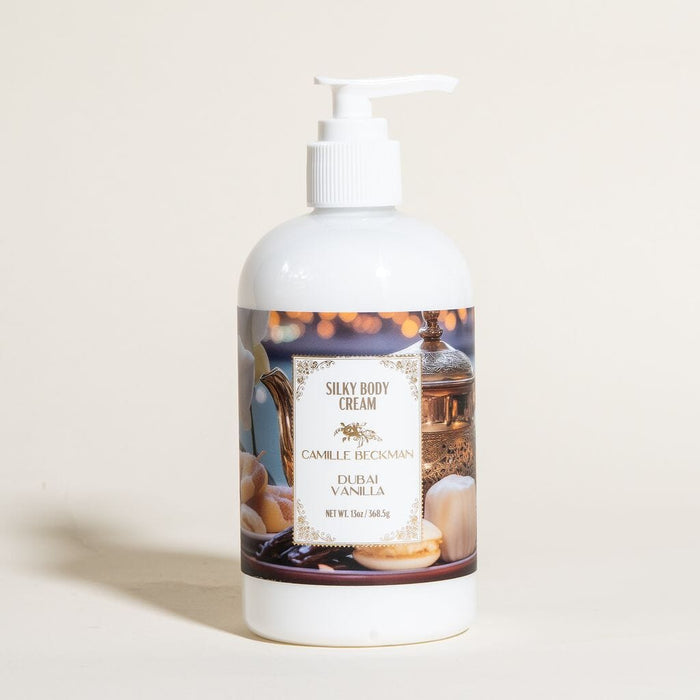 Silky Body Cream 13oz Dubai Vanilla (6/case) Camille Beckman Wholesale 