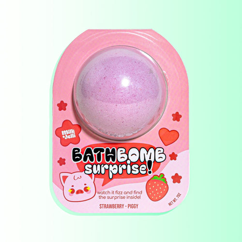 Bath Bomb Surprise! Strawberry - Piggy (6/Case)