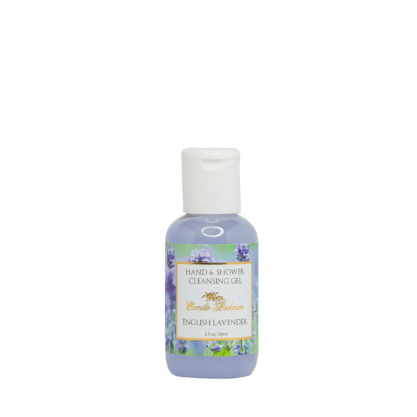 Hand and Shower Cleansing Gel 2 oz English Lavender (Case/6) Cleansing Gel Camille Beckman Wholesale 
