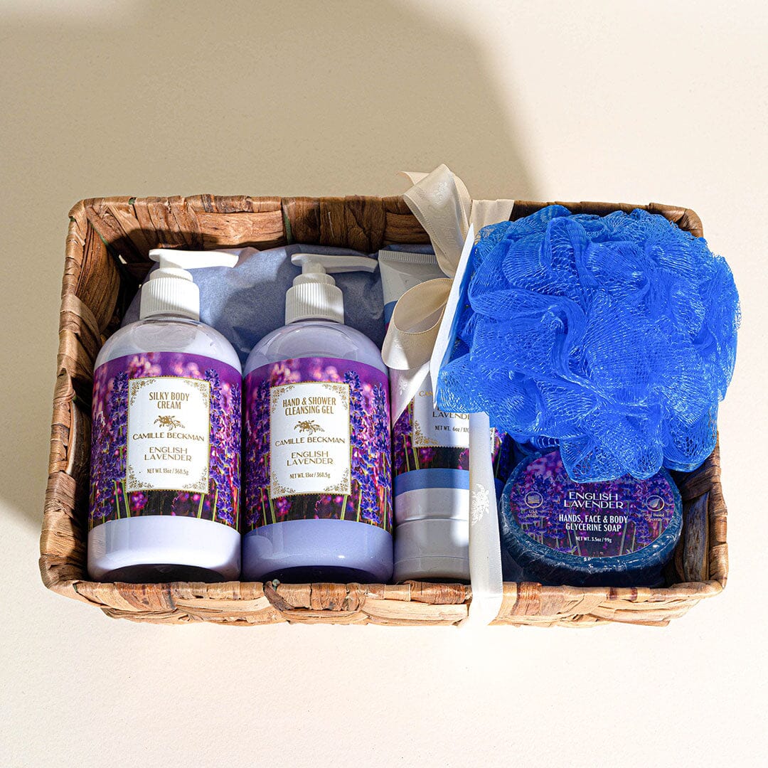 Essentials Gift Basket English Lavender (Each) Gift Set Camille Beckman 