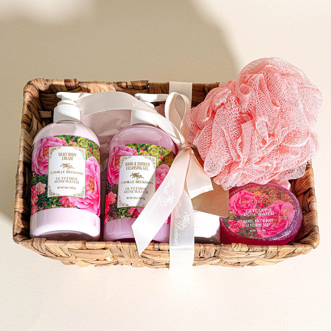 Essentials Gift Basket Glycerine Rosewater (Each) Gift Set Camille Beckman 