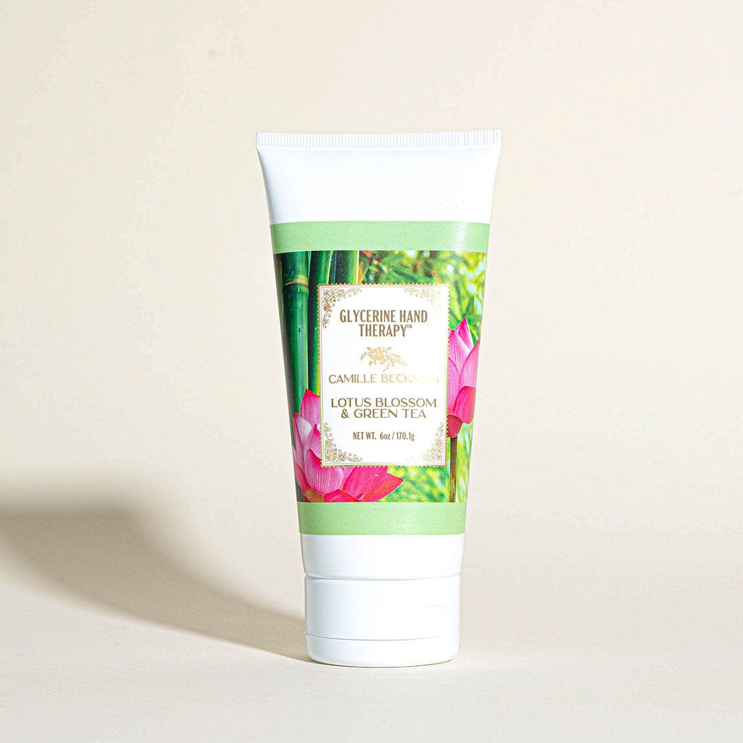 Glycerine Hand Therapy 6oz Lotus Blossom & Green Tea (6/case) Hand Therapy Camille Beckman 