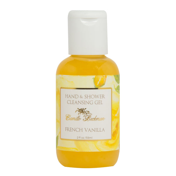 Hand and Shower Cleansing Gel 2 oz French Vanilla (Case/6) Cleansing Gel Camille Beckman Wholesale 